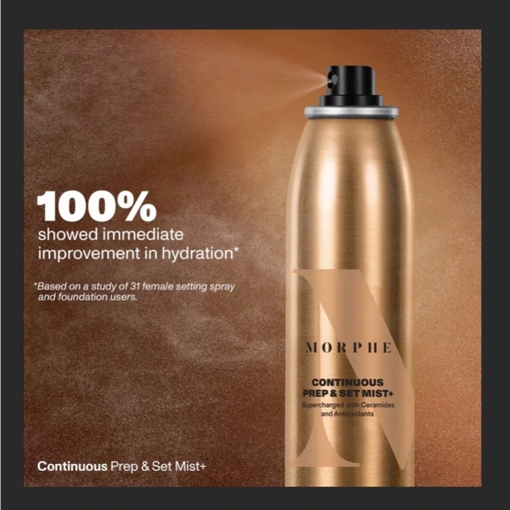 Morphe Gold Continuous Prep & Set Mist Plus
